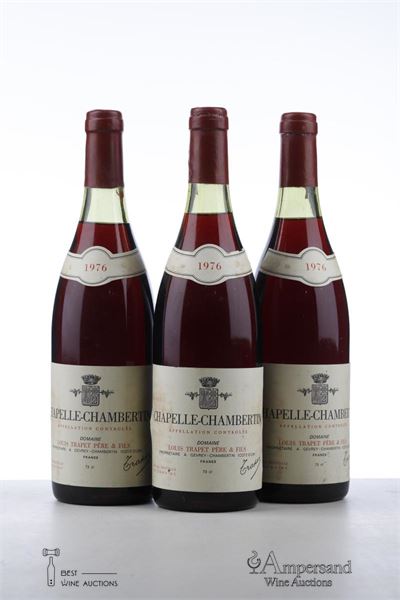CHAPELLE CHAMBERTIN 1976 - Louis Trapet - 3 Bottles