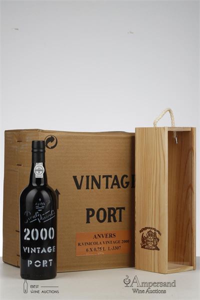 REAL VINICOLA VINTAGE PORT 2000 - Real Vinicola - 6 Bottles - Owc 1