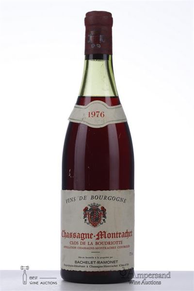 CHASSAGNE MONTRACHET CLOS DE LA BOUDRIOTTE 1976 - Bachelet Ramonet - 1 Bottle