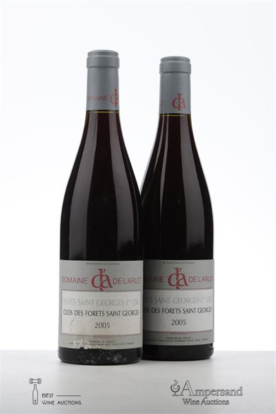 NUITS ST GEORGES CLOS DES FORETS ST GEORGES 2005 - Domaine de l'Arlot - 2 Bottles
