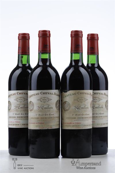 CHEVAL BLANC 1974 - Mc - 4 Bottles