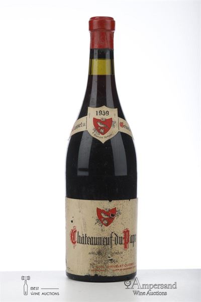 CHATEAUNEUF DU PAPE 1959 - Grivelet Cusset - 1 Bottle