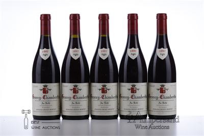 GEVREY CHAMBERTIN AU VELLE 1997 - Denis Mortet - 5 Bottles
