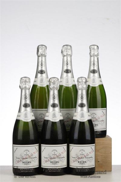 VEUVE CLICQUOT DEMI SEC WHITE LABEL 70 Ties - Veuve Clicquot Ponsardin - 6 Bottles - Oc 6