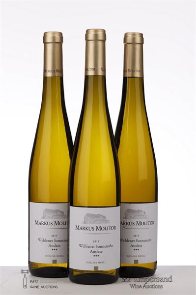 RIESLING WEHLENER SONNENUHR  AUSLESE *** GOLD CAPSULE 2017 - Markus Molitor - 3 Bottles