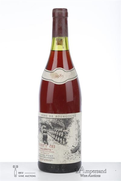 VOLNAY CAILLERETS 1985 - Michel Pont - 1 Bottle