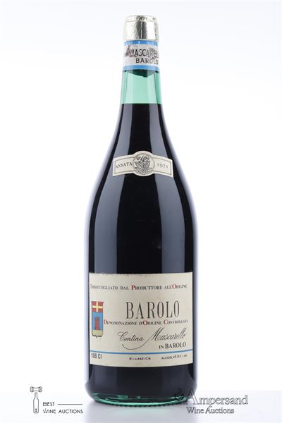 BAROLO 1971 - Cantina Mascarello - 1,880 Liter Bottle