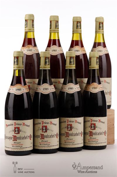 CHASSAGNE MONTRACHET MORGEOT 1985 - G. Prieur - 8 Bottles