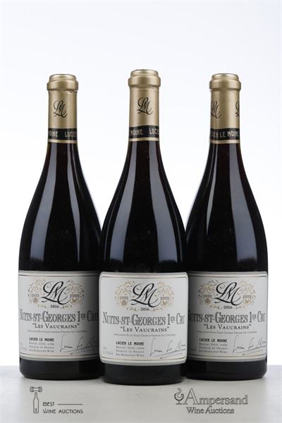 NUITS ST GEORGES LES VAUCRAINS 2016 - Lucien Le Moine - 3 Bottles