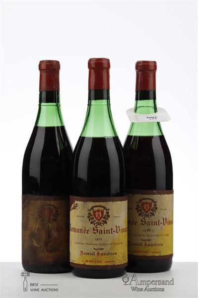 ROMANEE ST VIVANT 1971 - Daniel Sanders - 3 Bottles