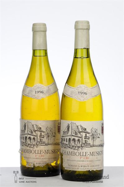 CHAMBOLLE MUSIGNY BLANC 1 ER CRU 1996 - Roblot Marchand - 2 Bottles