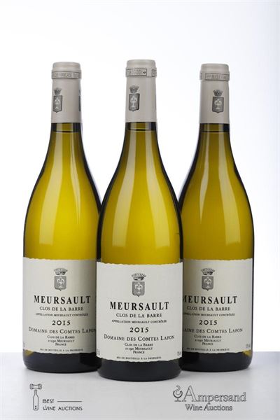 MEURSAULT CLOS DE LA BARRE 2015 - Comtes Lafon - 3 Bottles