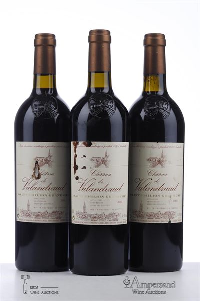 VALANDRAUD 2001 - Mc - 3 Bottles