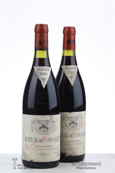 CHATEAU DE FONSALETTE SYRAH 2000 - Reynaud - 2 Bottles