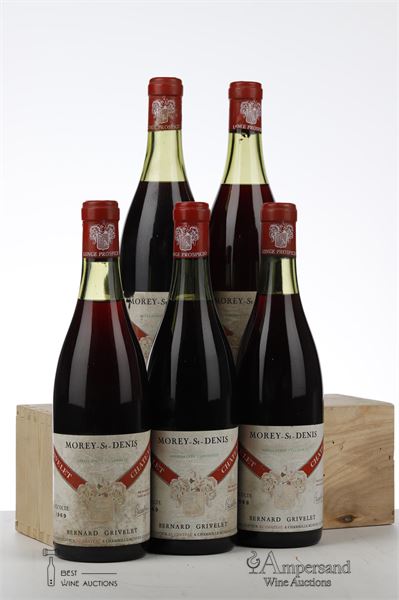 MOREY ST DENIS 1969 - Bernard Grivelet - 5 Bottles