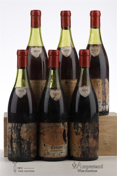 CORTON 1976 - Domaine des Hautes Chapelles - 6 Bottles