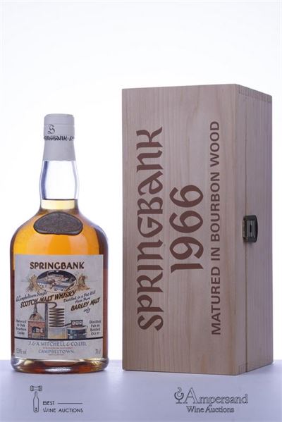 SPRINGBANK LOCAL BARLEY 1966 - Distillery - 52 ABV Distelled 02/1966, Bottled 10/1997, Cask 1966 489, Bottle N° 71 - 1 Bottle - Owc 1