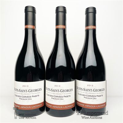 NUITS ST GEORGES CLOS DES CORVEES PAGETS 2013 - Arnoux Lachaux - 3 Bottles