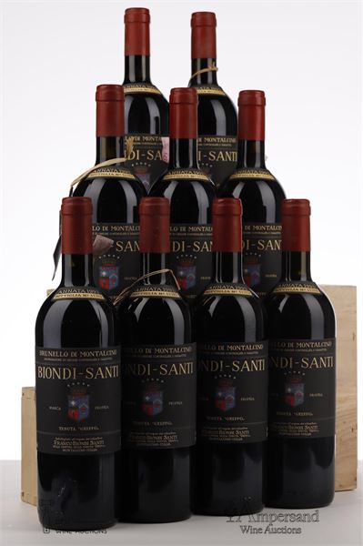 BRUNELLO DI MONTALCINO IL GREPPO 1993 - Biondi Santi - 9 Bottles