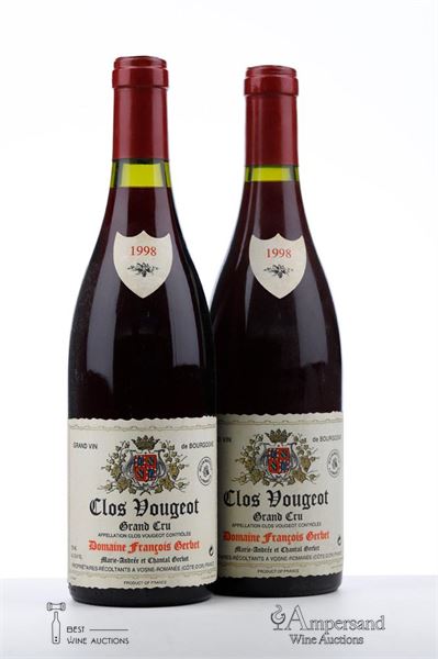 CLOS VOUGEOT 1998 - Francois Gerbet - 2 Bottles