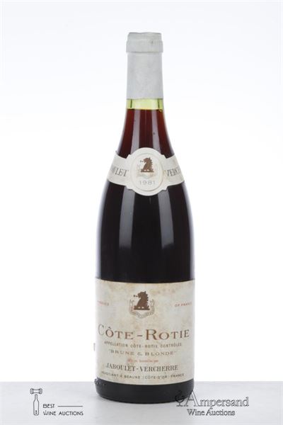COTE ROTIE COTE BRUNE ET BLONDE 1981 - Jaboulet Vercherre - 1 Bottle