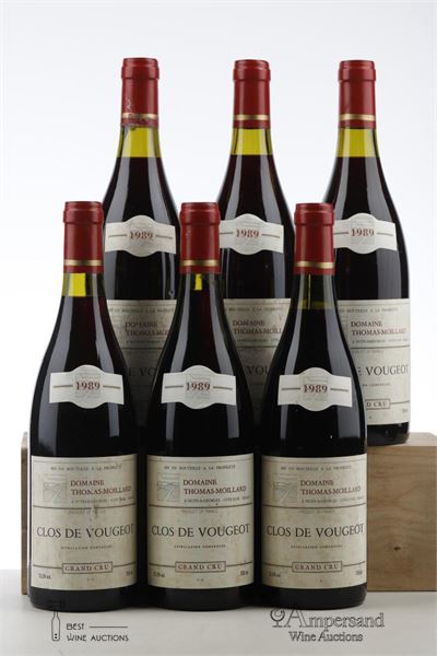 CLOS VOUGEOT 1989 - Thomas Moillard - 6 Bottles