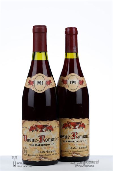 VOSNE ROMANEE LES MALCONSORTS 1993 - Andre Cathiard - 2 Bottles