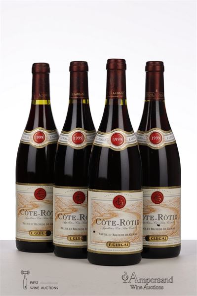 COTE ROTIE COTE BRUNE ET BLONDE 1999 - Guigal - 4 Bottles