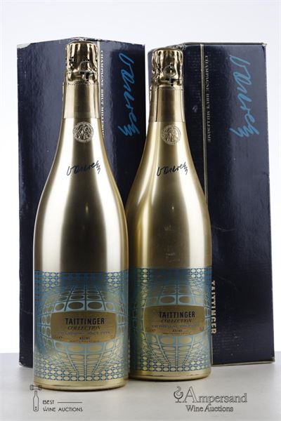 TAITTINGER COLLECTION VASARELY 1978 - Taittinger - 2 Bottles - Oc 1