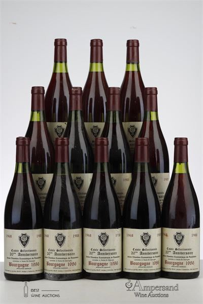 LOT BURGUNDY RED CUVEE SELECTIONNEE 20IEME ANNIVERSAIRE MIXED - Jean Marc Millot - 12 Bottles