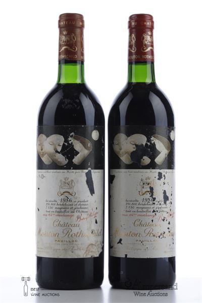 MOUTON ROTHSCHILD 1986 - 2 Bottles