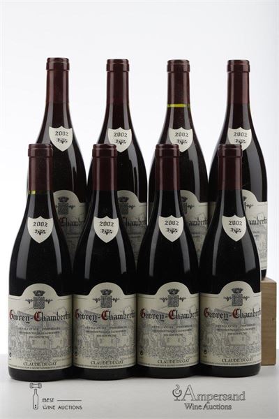 GEVREY CHAMBERTIN 2002 - Claude Dugat - 8 Bottles