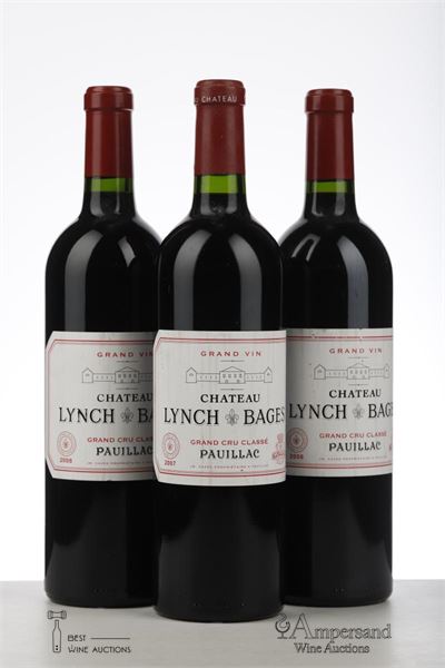LYNCH BAGES MIXED 1*2007 + 2*2008 - Mc - 3 Bottles