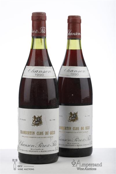 CHAMBERTIN CLOS DE BEZE 1990 - Chanson - 2 Bottles