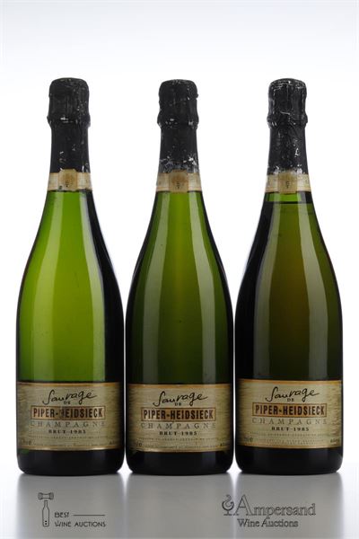 PIPER HEIDSIECK BRUT SAUVAGE Piper Heidsieck 1985 - 3 Bottles