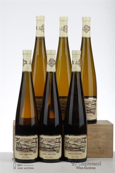 PINOT GRIS CLOS ST LANDELIN 2003 - Rene Mure - 6 Bottles