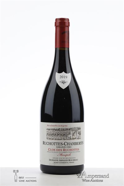 RUCHOTTES CHAMBERTIN CLOS DES RUCHOTTES 2019 - Armand Rousseau - 1 Bottle