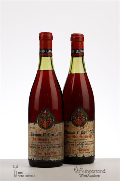 BEAUNE LA MONTEE ROUGE 1972 - Leon Violland - 2 Bottles