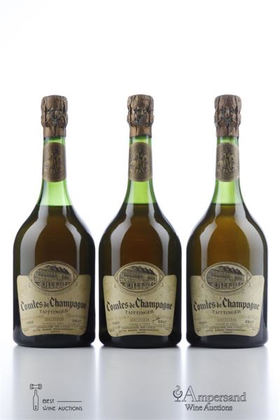 TAITTINGER COMTES DE CHAMPAGNE BLANC DE BLANCS 1969 - Taittinger - 3 Bottles