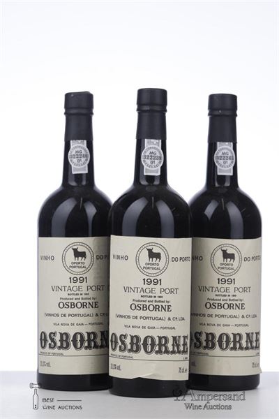 OSBORNE VINTAGE PORT 1991 - Osborne - 3 Bottles
