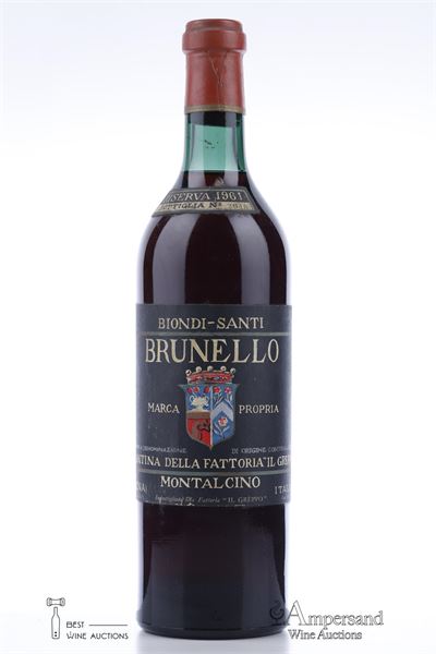 BRUNELLO DI MONTALCINO RISERVA 1961 - Biondi Santi - 1 Bottle