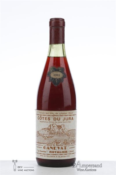 COTES DU JURA SOUS LA ROCHE LA COMBE ROTALIER PINOT ROUGE 1983 - Ganevat - 1 Bottle