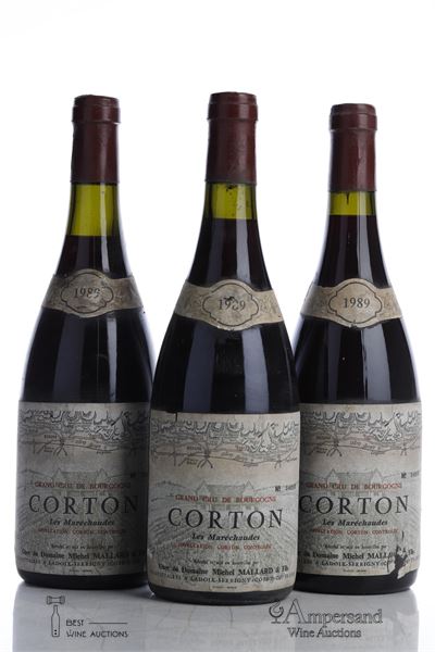CORTON LES MARECHAUDES 1989 - Michel Mallard - 3 Bottles