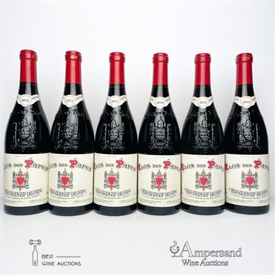 CHATEAUNEUF DU PAPE 2012 - Clos des Papes - 6 Bottles