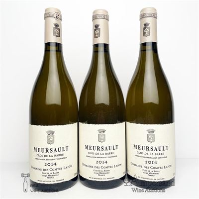 MEURSAULT CLOS DE LA BARRE 2014 - Comtes Lafon - 3 Bottles