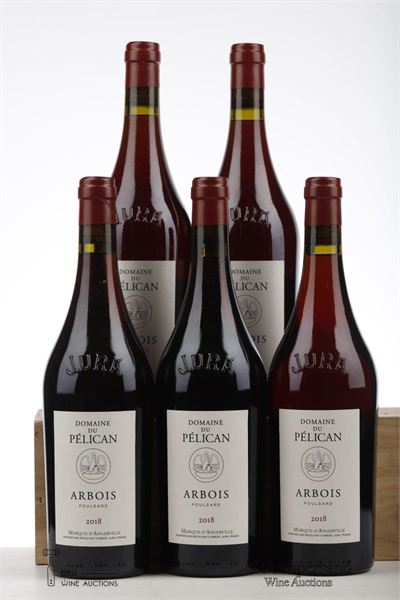 ARBOIS POULSARD 2018 - Domaine du Palican - Marquis D'Angerville - 5 Bottles