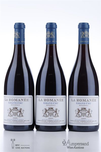 LA ROMANEE 2008 - Comte Liger Belair - 3 Bottles