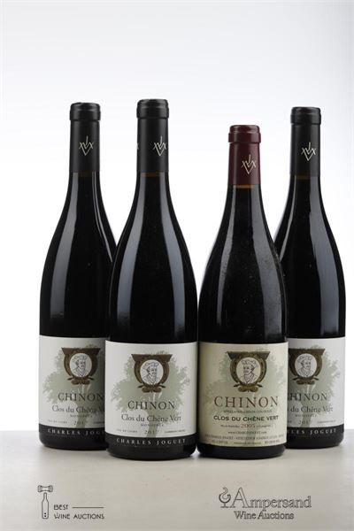 CHINON CLOS DES CHENE VERT 1*2005 + 3*2017   - Charles Joguet - 4 Bottles