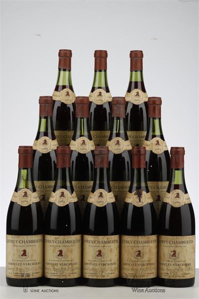 GEVREY CHAMBERTIN 1969 - Jaboulet Vercherre - 12 Bottles