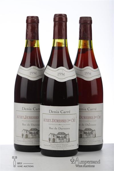 AUXEY DURESSES ROUGE BAS DE DURESSE 1994 - Dennis Carre - 3 Bottles